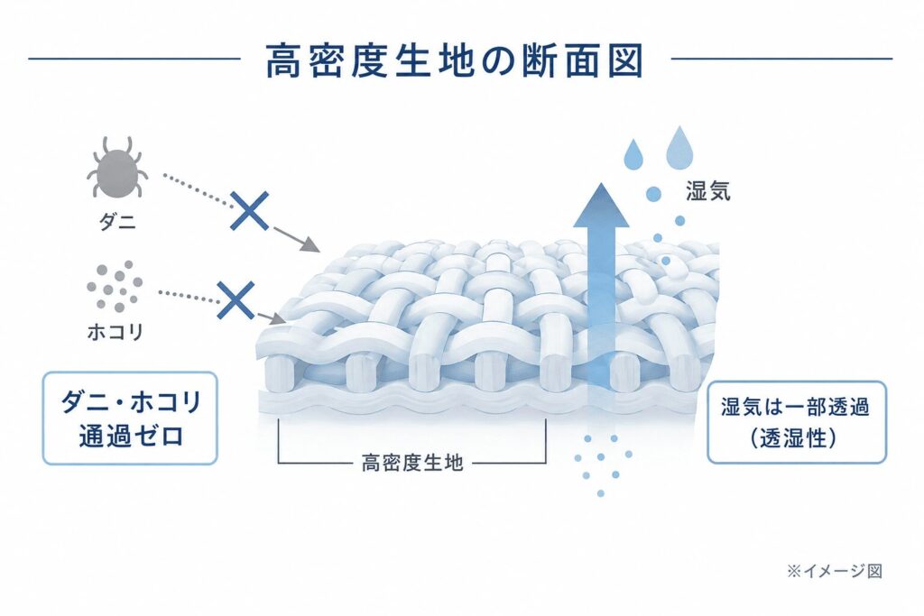 高密度生地のイメージ図